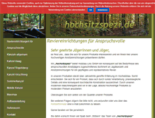 Tablet Screenshot of hochsitzspezi.de